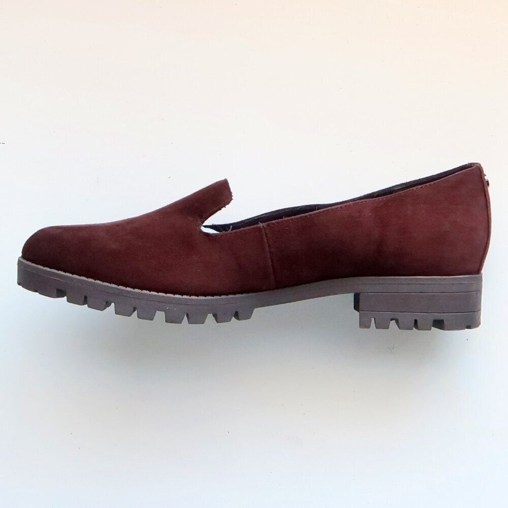 Easy Spirit Brown Suede Leather Lug Sole Low Heel Loafers Slip-on Orthotic Shoes - Picture 10 of 16